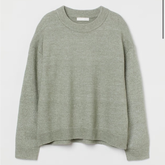 H&M Sweaters - H&M sage green knit sweater (M)
